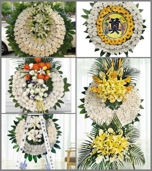福建漳州平和县芦溪镇树林村花圈速递